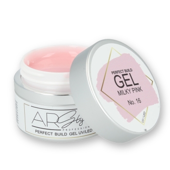 GEL PERFECT BUILD COVER 16 ARSTYLE 30ml - MILKY PINK