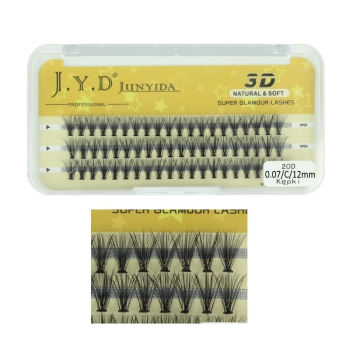 KĘPKI - RZĘSY J.Y.D 3D NATURAL SOFT, 0.07 / C / 12mm